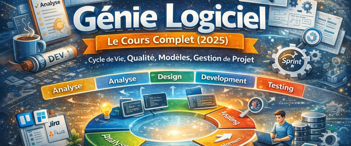 Génie Logiciel : Le Cours Complet (2026) – Cycle de Vie, Qualité, Modèles et Gestion de Projet